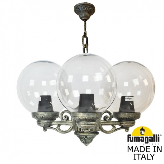 Подвесная уличная люстра Sichem Bisso G250 G25.120.S30.BXE27 Fumagalli