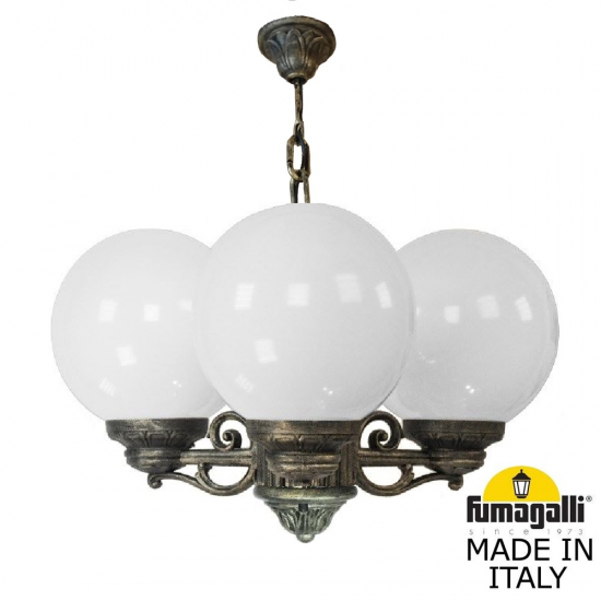 Подвесная уличная люстра Sichem Bisso G250 G25.120.S30.BYE27 Fumagalli