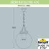Подвесной уличный светильник Sichem Globe 400 G40.121.000.AYE27 Fumagalli (2)
