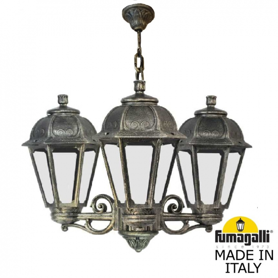 Подвесная уличная люстра Sichem Saba K22.120.S30.BXF1R Fumagalli