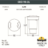 Грунтовый встраиваемый светильник Ceci 90 1F2.000.000.AXU1L Fumagalli (2)