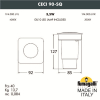 Грунтовый встраиваемый светильник Ceci 90Sq 1F4.000.000.AXU1L Fumagalli (2)