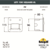 Уличный светильник для ступенек Leti 100 Square-El 3C3.000.000.AYG1L Fumagalli (2)