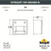 Уличный светильник для ступенек Extraleti 100 Square-El 3S3.000.000.LYG1L Fumagalli (2)