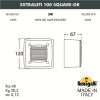 Уличный светильник для ступенек Extraleti 100 Square-Gr 3S2.000.000.WYG1L Fumagalli (2)