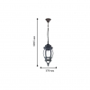 Уличный подвесной фонарь 1806-1P Paris Favourite (2)