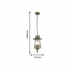 Уличный подвесной фонарь 1496-1P Leyro Favourite (2)