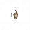 Уличный настенный фонарь 1495-1W Luxus Favourite (2)